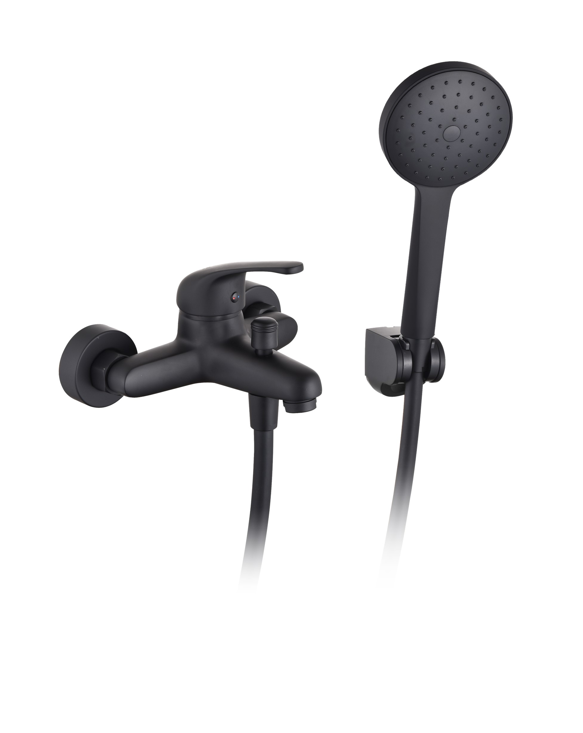 ZM-959MB.jpg Cobra Zambezi Bath Mixer Exposed Wall Type With Handshower, Hose and Holder Matt Black - Image 1