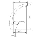 Cobra Zambezi Sink Mixer Pillar Type High Flow Rate Restricted to 6.2l/min Matte Black - Image 2