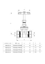 Cobra Gate Valve Green Compression 35mm Rough Brass - Image 2