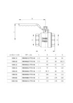 Cobra Ball O Flo Ball Valve 1/2"FI Chrome - Image 2