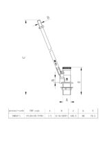 Cobra Float Valve Back Inlet High Pressure MOH 15 Rough Brass - Image 2