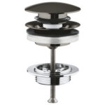 Grohe Waste set with push-open plug brushed hard graphite