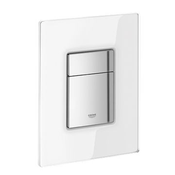 082415111200_1_VGRoYyM.jpg Grohe Skate Cosmopolitan Flush plate moon white - Image 1