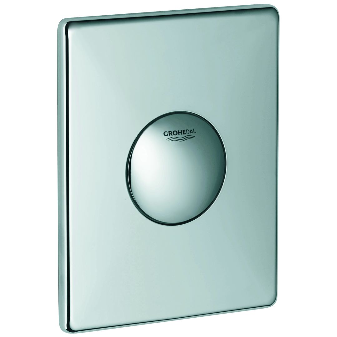 100114090528_2_M7IRaRV.jpg Grohe Skate Flush plate chrome - Image 1