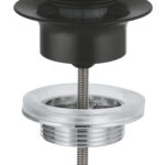Grohe Waste Set With Push-Open Plug Matte Black