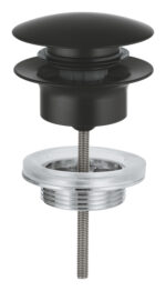 Grohe Waste Set With Push-Open Plug Matte Black