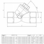 Cobra Spring Check Valve 1025 FXF 1&1/2 Rough Brass - Image 2