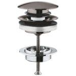 Grohe Waste set with push-open plug hard graphite