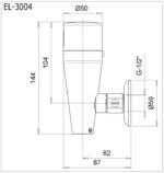 Cobra Electronic Urinal Flush Valve Exposed No Touch 15mm FI Connection Chrome - Image 2