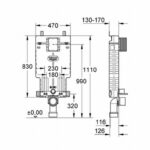 Grohe Uniset Element for WC with EPS housing - Image 2