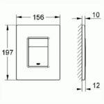 Grohe Skate Cosmopolitan Flush plate chrome - Image 2