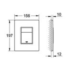 Grohe Skate Cosmopolitan Flush plate, stainless steel stainless steel - Image 2