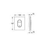 Grohe Arena Cosmopolitan Flush plate chrome - Image 2