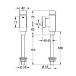 Grohe Rondo Flush valve for urinal chrome - Image 2