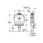 Grohe Uniset Element for WC, 0.82 m installation height - Image 2