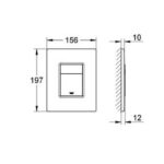 Grohe Skate Cosmopolitan Flush plate matt chrome - Image 2