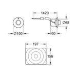 Grohe Pneumatic actuation chrome - Image 2