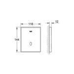 Grohe Tectron Skate Infra-red electronic for urinal chrome - Image 2