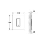 Grohe Skate Cosmopolitan Flush plate, stainless steel stainless steel - Image 2