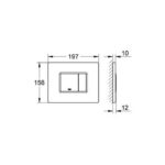 Grohe Skate Cosmopolitan Flush plate, stainless steel stainless steel - Image 2