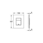 Grohe Skate Cosmopolitan Flush plate moon white - Image 2