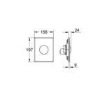 Grohe Skate Flush plate chrome - Image 2