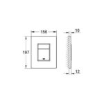 Grohe Skate Cosmopolitan Flush plate brushed hard graphite - Image 2