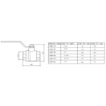 Cobra Ballvalve Steel Handle 1&1/2"FI Nickel Plated - Image 2