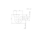 Cobra Shower P Trap Round Grid 1&1/2 FI Rough Brass - Image 2