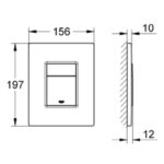 Grohe Skate Cosmopolitan Flush plate hard graphite - Image 2