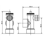 Cobra Geyser Draincock FXF 3/4 Rough Brass - Image 2