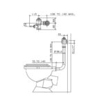 Cobra FM Manual Exposed Toilet Flush Valve & Pipe Back Flush 35mm FI Connection Chrome - Image 2