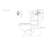 Cobra FM Toilet Flush Valve Back Entry Econo Exposed 1&1/4 - Image 2
