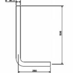 Cobra FM Toilet Pipe Bent 38.2X508X280 Chrome - Image 2