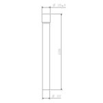 Cobra FJ Urinal Pipe Straight 25x228mm Chrome - Image 2