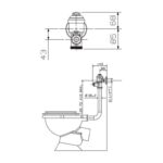 Cobra FM11 Manual Exposed Toilet Flush Valve & Pipe Back Flush 35mm FI Connection Chrome - Image 2