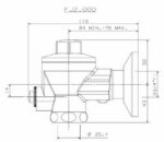 Cobra FJ Toilet Manual Flush Valve Exposed 20mm FI Connection Chrome - Image 2