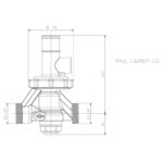 Cobra MF1 Pressure Control Valve 400kPa Replacement 3/4 MXM Rough Brass - Image 2