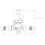 Cobra MF1 Pressure Control Valve 400kPa 3/4 MXM Rough Brass - Image 2