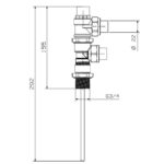Cobra TP&S Valve 600kPa FX22C Rough Brass - Image 2