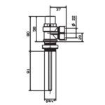 Cobra TP&S Valve 100kPa MX22C Rough Brass - Image 2