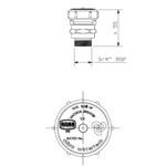 Cobra Vacuum Breaker 3/4 Male Rough Brass - Image 2
