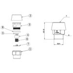 Cobra Vacuum Breaker 3/4 MI Rough Brass - Image 2