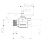 Cobra Municipal Ball Valve 15mm Chrome - Image 2