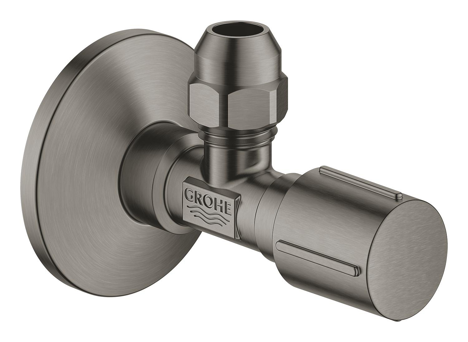 22037AL0.jpg Grohe Angle Valve 1/2" Brushed Hard Graphite - Image 1