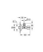Grohe Angle Valve 1/2" Warm Sunset - Image 2