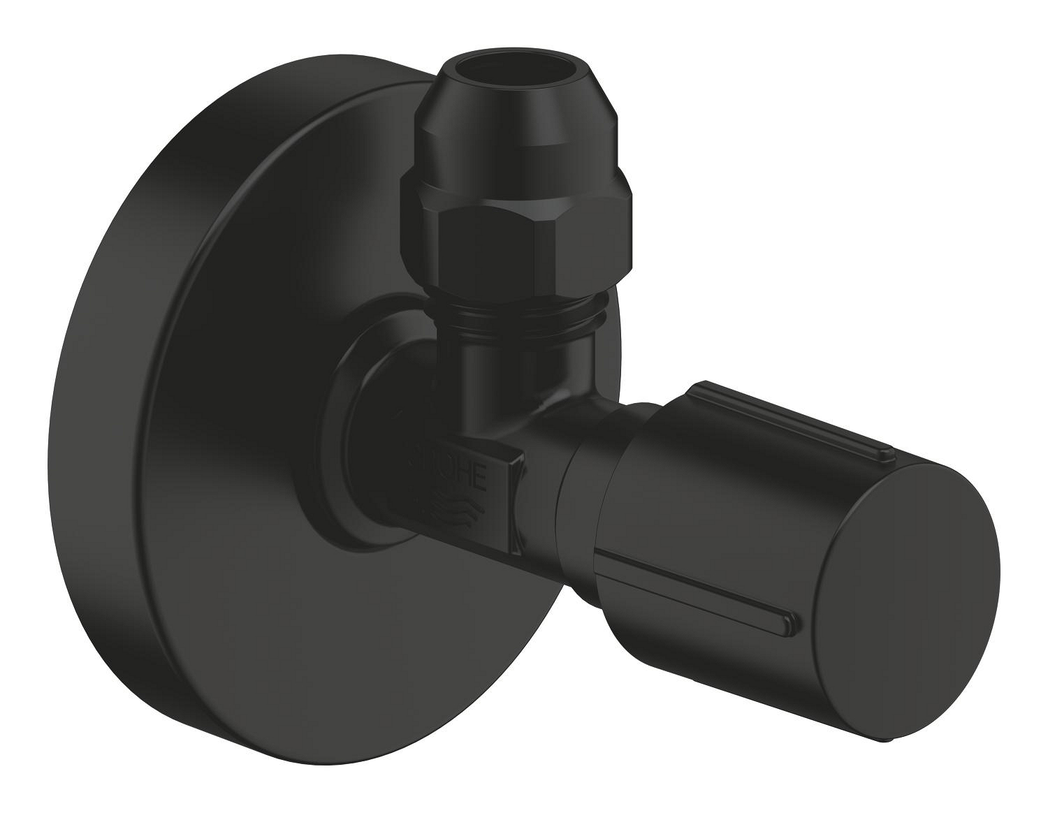 220732430.jpg Grohe Angle Valve 1/2X3/8 Matte Black - Image 1