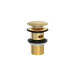 Cobra Seine Waste Basin Click Slotted Brushed Gold