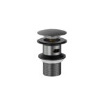 Cobra Seine Waste Basin Click Slotted Brushed Gun Grey