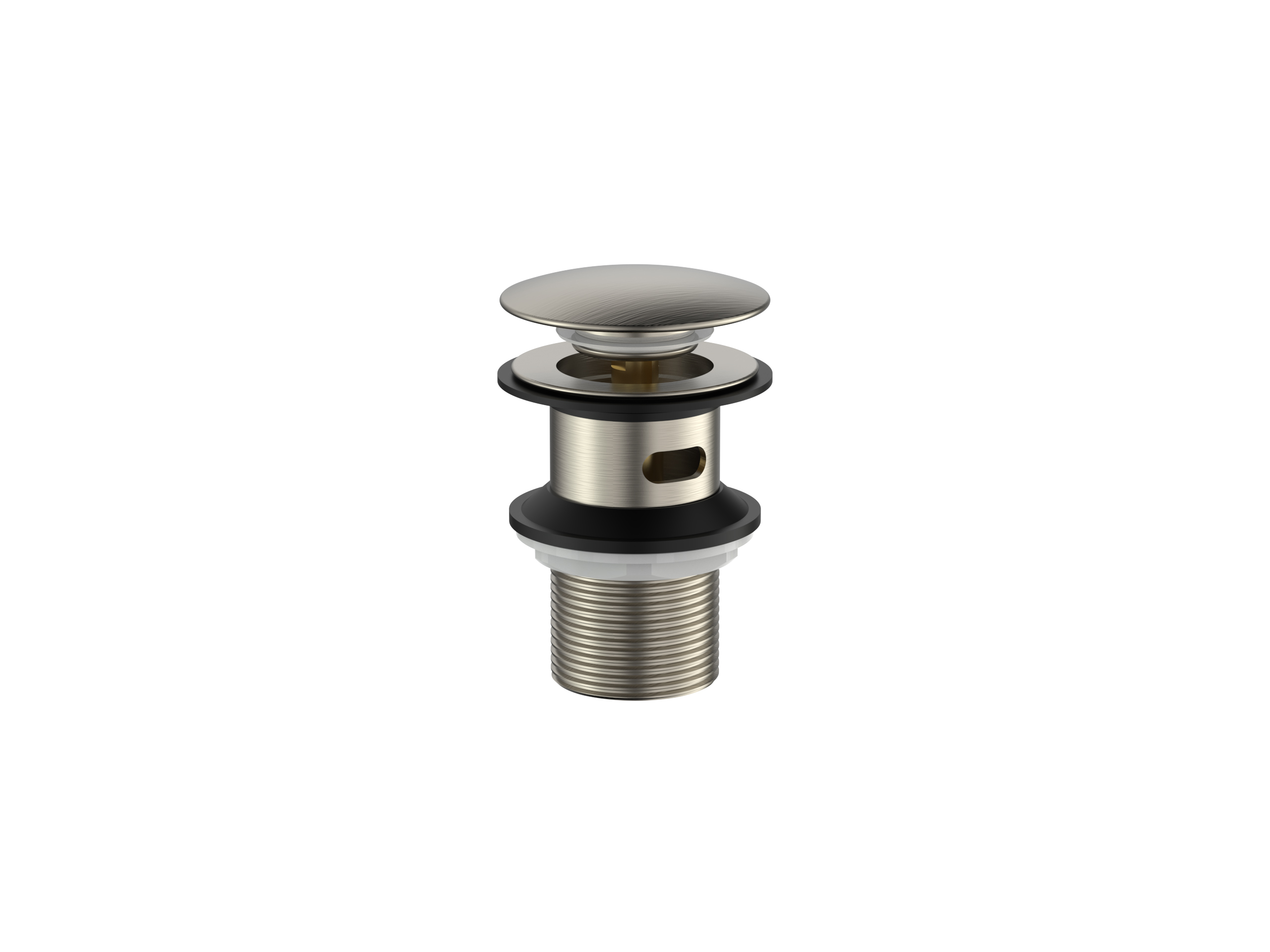 302-32BN.jpg Cobra Seine Waste Basin Click Slotted Brushed Nickel - Image 1